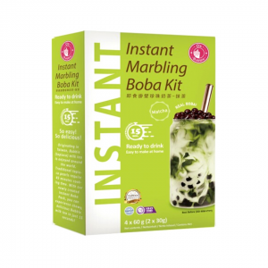 INSTANT MARBLING BOBA KIT MATCHA FLAVOR 240g (4 x 60g) O'S BUBBLE