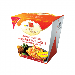 INSTANT HOKKIEN NOODLES WITH KUNG PAO SAUCE 330g THAI DELIGHT