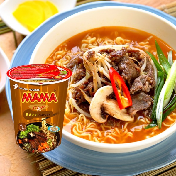 INSTANT CUP NOODLES BEEF FLAVOUR (CUP) 70g MAMA