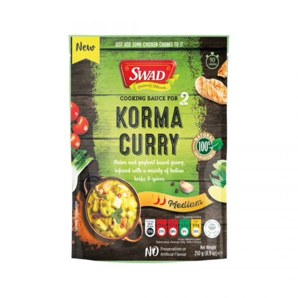 KORMA CURRY SAUCE 250g SWAD