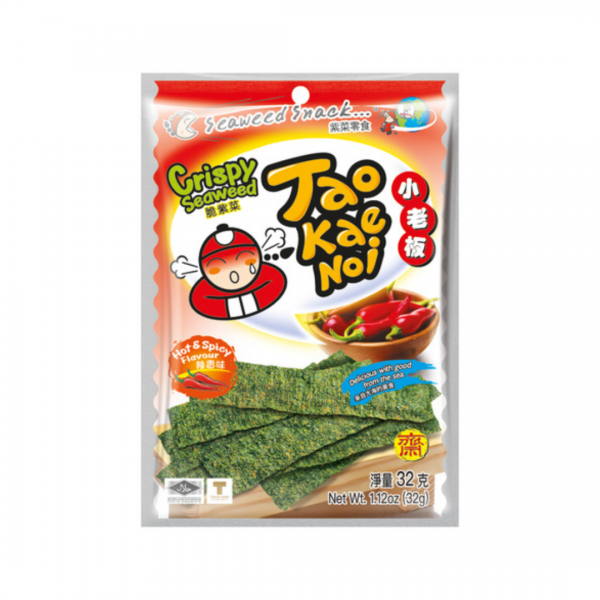 JAPANESE CRISPY SEAWEED SPICY 32g TAO KAE NOI