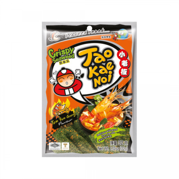 JAPANESE CRISPY SEAWEED TOM YUM  32g TAO KAE NOI