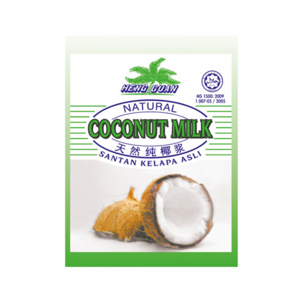 COCONUT MILK 20% FAT TETRAPAK 200ml HENG GUAN