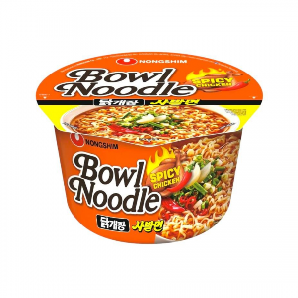 INSTANT RAMEN NOODLE BOWL SPICY CHICKEN FLAVOR 100g NONGSHIM