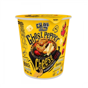 INSTANT RAMEN NOODLES SPICY CHICKEN FLAVOUR WITH CHEESE "GHOST PEPPER" CUP 80G DAEBAK