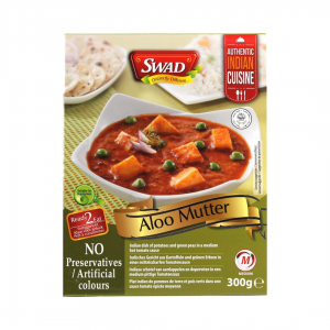 READY TO EAT MEAL ALOO MUTTER  300g SWAD