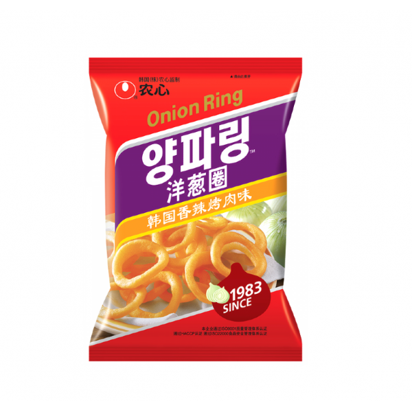 ONION RINGS GARLIC FLAVOUR (HOT & SPICY) 40g NONGSHIM