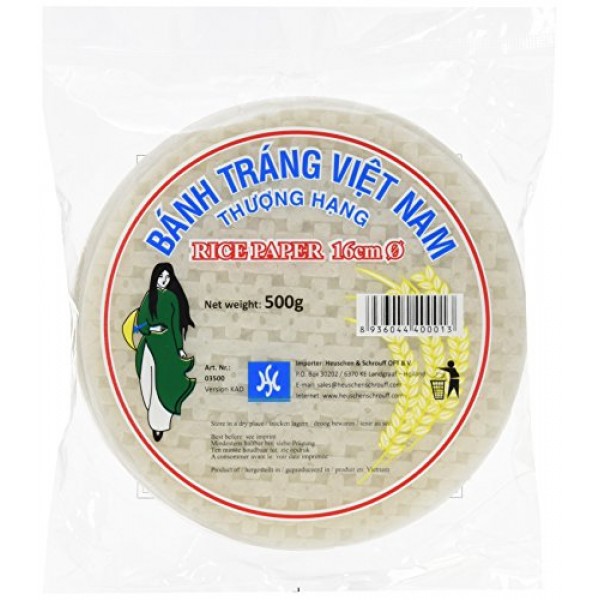 RICE PAPER (WRAPPERS) ROUND 16cm 500g HS