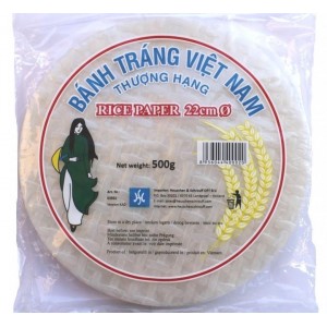RICE PAPER (WRAPPERS) ROUND 22cm 500g HS