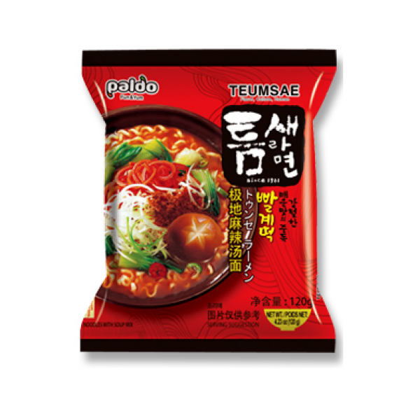 INSTANT NOODLES (HOT&SPICY) 120g PALDO