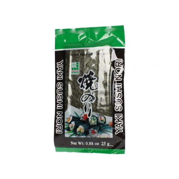 YAKI NORI/ROASTED DRIED SEAWEED (HALF) 25g JHFOODS 