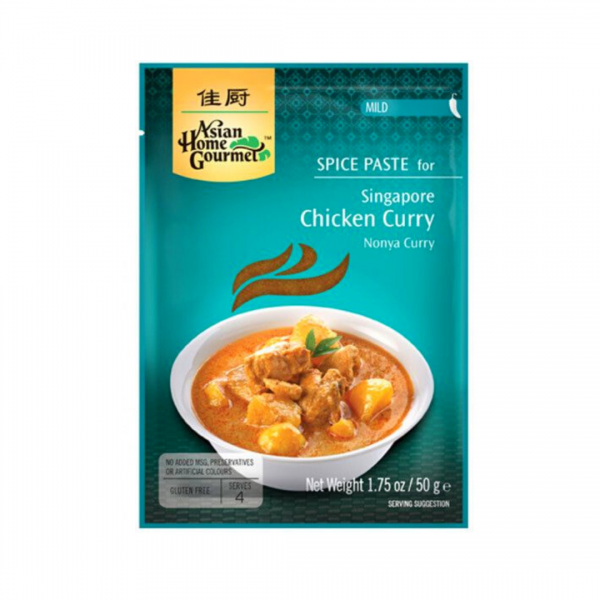 SPICE PASTE FOR SINGAPORE CHICKEN CURRY 50g AHG SPICE PASTE FOR SINGAPORE CHICKEN CURRY 50g AHG