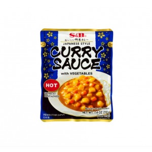 CURRY SAUCE WITH VEGETABLES (HOT) 205ml S&B