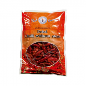 DRIED CHILLI WITHOUT STEM 75g THAI DANCER