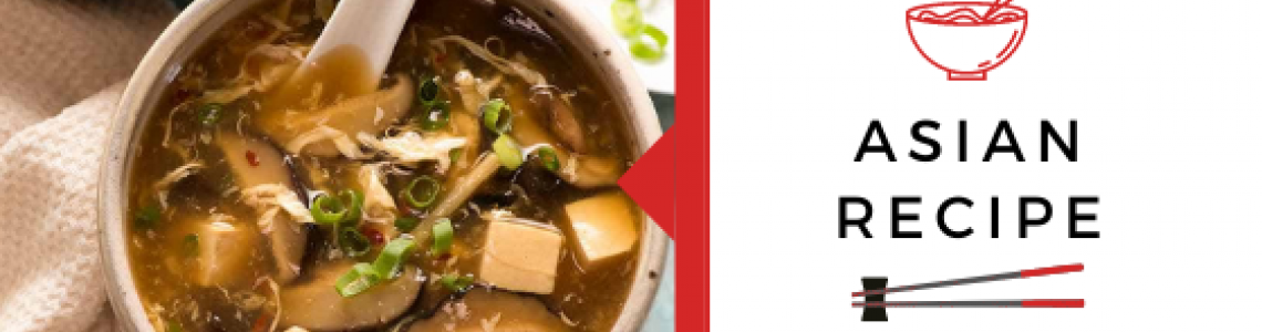 Hot and sour soup with  Shiitake mushrooms!
