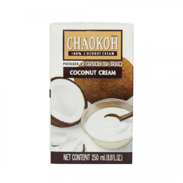 COCONUT CREAM (23% FAT) TETRA PAK 250ml CHAOKOH