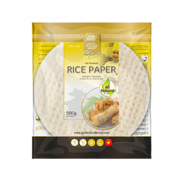 RICE PAPER 22cm 500g GOLDEN TURTLE CHEF