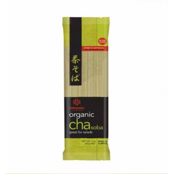 ORGANIC CHASOBA NOODLES 200g HAKUBAKU