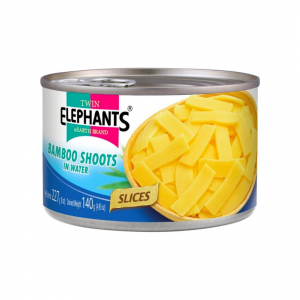 BAMBOO SHOOT SLICES IN WATER 227g TWIN ELEPHANTS