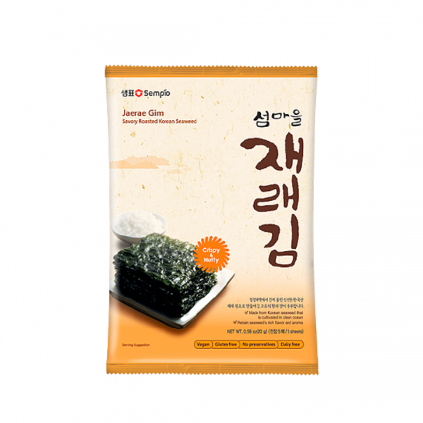 SAVORY ROASTED KOREAN SEAWEED (JAERAE GIM) 20g SEMPIO