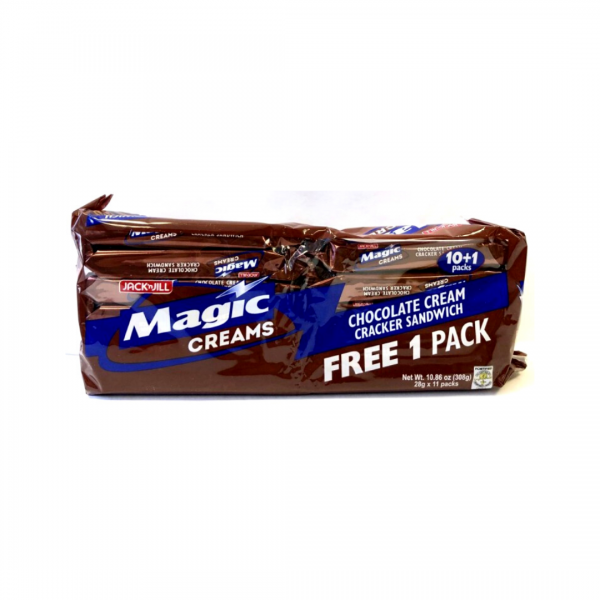 CHOCOLATE CREAM CRACKER SANDWICH "MAGIC FLAKES" 308g JACK&JILL