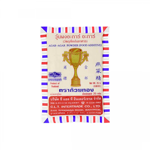 WHITE AGAR AGAR POWDER 25g GOLD CUP