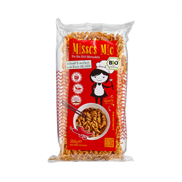 ORGANIC CHILLI NOODLES 250g MISSES MIE