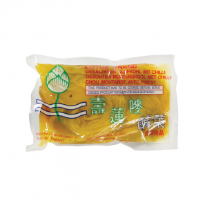 SALTED PICKLED MUSTARD WITH CHILLI 250g LOTUS BRAND