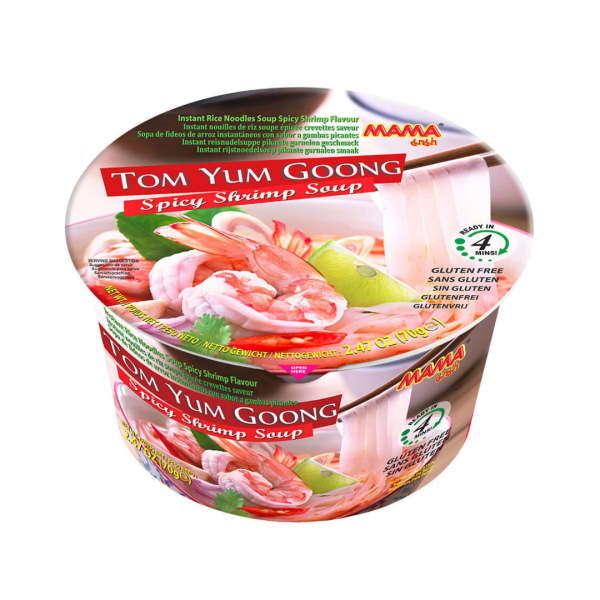 INSTANT RICE NOODLES SOUP SPICY SHRIMP FLAVOUR 70g MAMA