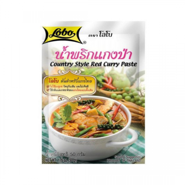 COUNTRY STYLE RED CURRY PASTE 50g LOBO