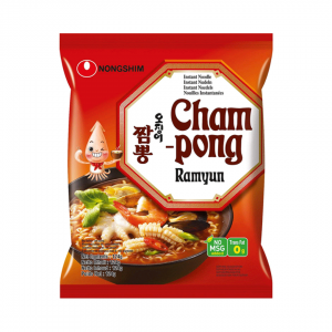 INSTANT HOT&SPICY SEAFOOD RAMYUN NOODLES "CHAMPONG"124g NONGSHIM