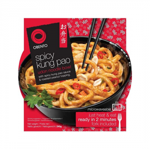 INSTANT UDON NOODLE BOWL SPICY KUNG PAO (HOT) 240g OBENTO