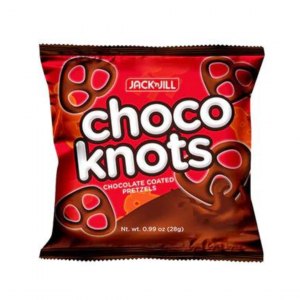 CHOCO-KNOTS CHOCOLATE COATED PRETZELS 28g JACK&JILL