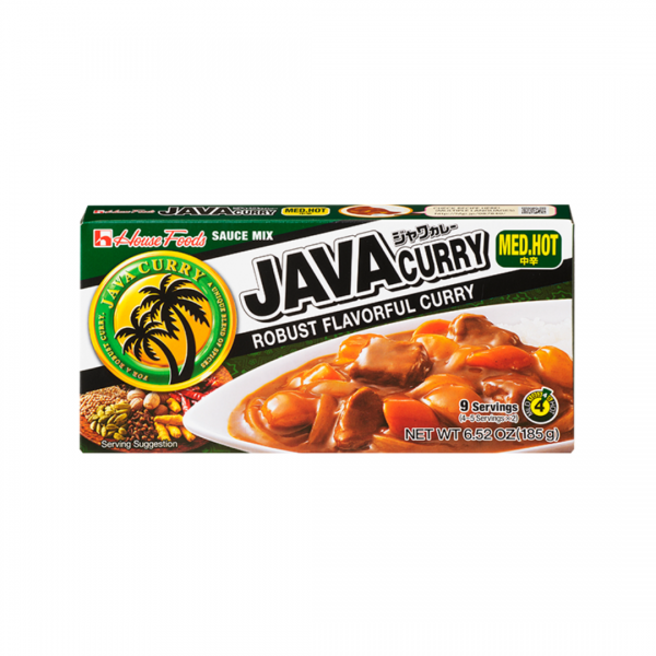 ΚΥΒΑΚΙΑ ΙΑΠΩΝΙΚΟΥ ΚΑΡΥ JAVA [MEDIUM HOT] 185g HOUSE