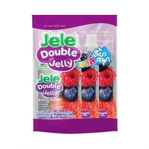 DOUBLE JELLY CHEWABLE DRINK MIXED BERRY FLAVOUR (125g x 3pc.) 375g JELE
