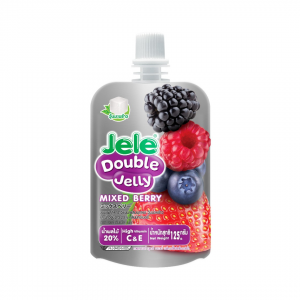 DOUBLE JELLY CHEWABLE DRINK MIXED BERRY FLAVOUR (125g x 3pc.) 375g JELE