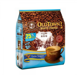 "WHITE COFFEE" 3 in 1 [LESS SUGAR] 15sticks 525g OLD TOWN