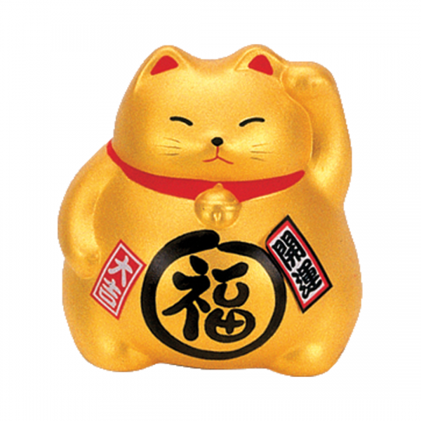 FORTUNE CAT GOLD SAVING 9cm (1pc) NON FOOD