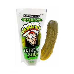 "WARHEADS" EXTREME SOUR PICKLE 1pc. VAN HOLTEN'S
