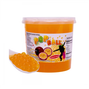 POPPING BOBA PEARLS FOR BUBBLE TEA PASSION FRUIT FLAVOUR 950g PINSHAN