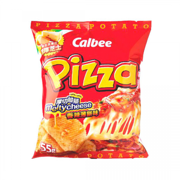 CHIPS MELTY CHEESE PIZZA FAVOUR 55g CALBEE
