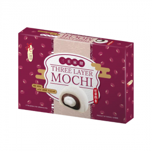 THREE LAYER MOCHI RED BEAN FLAVOUR WITH CREAM FILLING 180g LOVE&LOVE