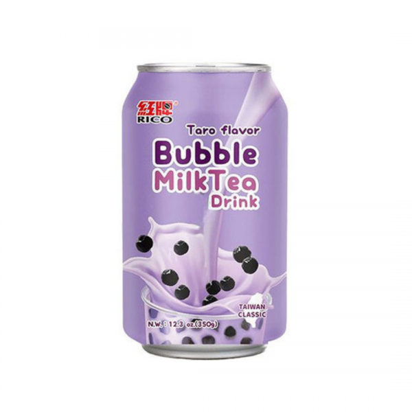 BUBBLE MILK TEA DRINK TARO FLAVOR 350ml RICO