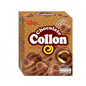 BISCUIT ROLL WITH CHOCOLATE FLAVOUR "COLLON" 46g GLICO