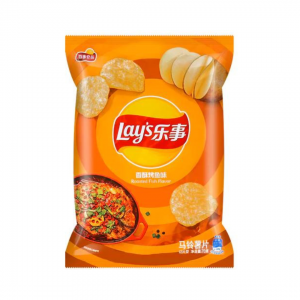 POTATO CHIPS CRISPY GRILLED FISH FLAVOR 70g LAY'S