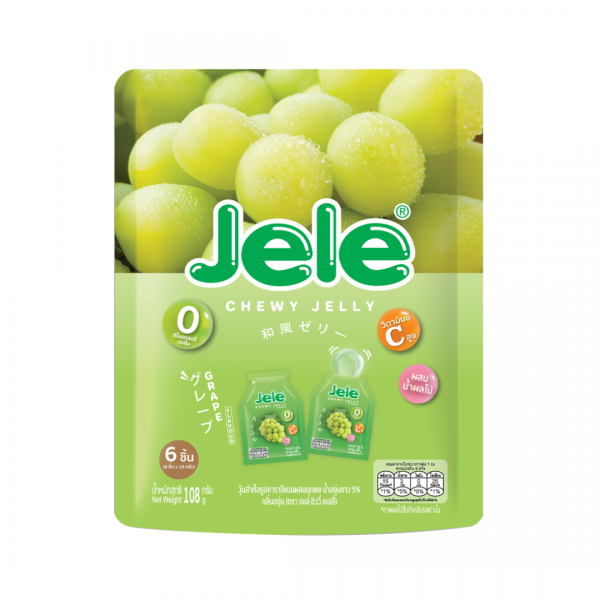 CHEWY JELLY GRAPE FLAVOUR 6pc.108g JELE