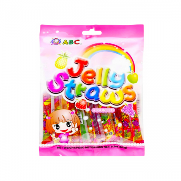 JELLY STRAWS ASSORTED FLAVORS 260g ABC