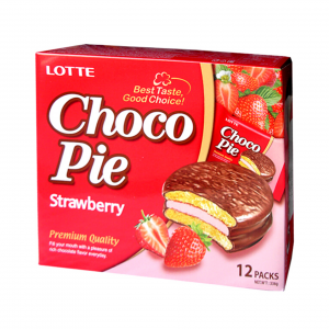 CHOCO PIE WITH STRAWBERRY 12 pieces 336g LOTTE