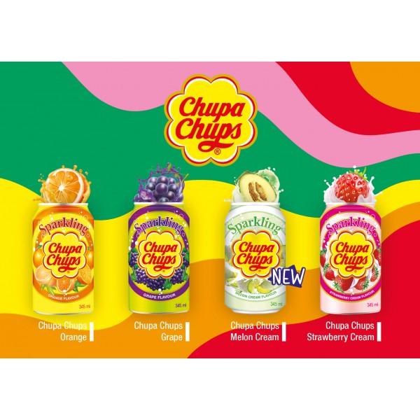 STRAWBERRY CREAM DRINK 345ml CHUPA CHUPS