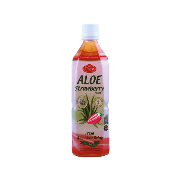 ALOE VERA DRINK WITH STRAWBERRY 500ml T'BEST